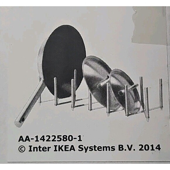 IKEA VARIERA Stainless Steel Pot Lid Organizer Expandable Dish Rack - Picture 1 of 5